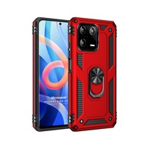Xiaomi Mi 13 Pro Kılıf Military Ring Holder Kırmızı Mi 13 Pro İle Uyumlu Kılıf - Kırmızı