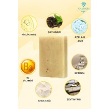 Niacinamide Sabunu, Azelaik Asit Cilt Aydınlatıcı Siyah Nokta Gözenek Çay Ağacı Anti Acne 1 Adet