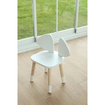 White Mickey Fare Sandalye (Çocuklar için Yaz-Sil Montessori Aktivite ve Etkinlik Sandalyesi)