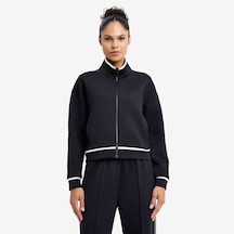 Lescon Siyah Kadın Fermuarlı Sweatshirt 26n-2126