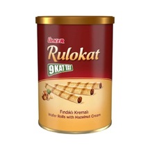 Ülker 9 Kat Tat Rulokat Çikolatalı Kremalı Gofret Teneke 6 x 170 G