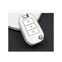 Peugeot 3008 208 308 508 Rifter Anahtar Kılıfı Beyaz Krom 2.resim