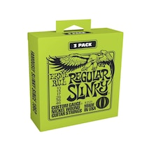 Ernieball P03221 Regular Slınky 3 Pack Elektro Tel 3'Lü Paket