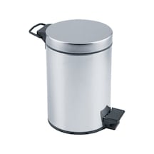 Pedallı 3lt Krom Metal Çöp Kovası 5399 Çok Renkli