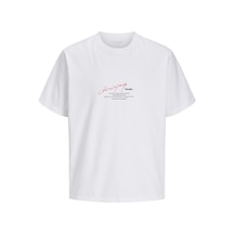 Jack & Jones Erkek Jormanchester Baskı Detaylı Bisiklet Yaka %100 Pamuk T-shirt 12273373 Beyaz Beyaz Jack & Jones Erkek Jormanchester Baskı Detaylı Bisiklet Yaka %100 Pamuk T-shirt 12273373 Beyaz Beyaz