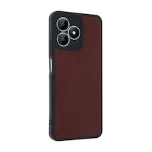 Ilkeshop Newface Realme Note 50 4g Kılıf Aras Deri Kapak - Bordo