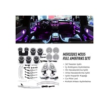 Mercedes W205 Özel Trim Uyumlu Ambıyans Seti 9"