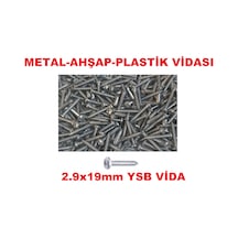 SAC VİDASI 2.9x19 YSB 250 ADET METAL AHŞAP PLASTİK VİDASI