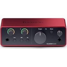 Focusrite Scarlett Solo Gen 4 Ses Kartı: Gitarist, Vokalist Veya