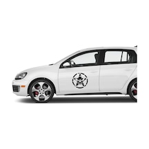 Off Road Us Army Star Kuru Kafa Askeri Yıldız Sticker 2 Adet 25 25 Cm