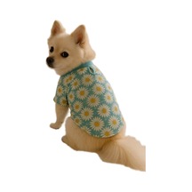 Kedi Ve Köpek Kıyafeti & Elbisesi Papatyalı T Shirt Mint Yeşil S Mint Yeşili