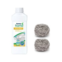 Amway Home Dish Drops Konsantre Sıvı Bulaşık Deterjanı 1 L +  Ovma Teli 2 Adet