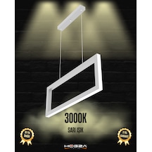 Mesa Gri Kasa, Sarı Işık Modern Sarkıt Led Avize GRİ RENK