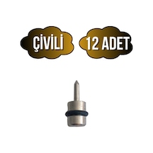 Metal Çivili Raf Pimi Dolap Raf Altı Pimi Çivili Metal 12 Adet Krom