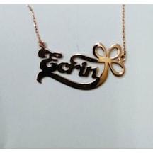 Hediyelik Kişiye Özel Isimli Gümüş Çiçek Kolye 437788329