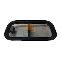 Karavan Banyo Wc Havalandırma Camı Sol Gri - Siyah