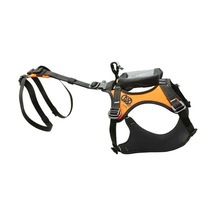 Kong Haria Arama Kurtarma Köpekleri İçin Koşum Emniyet Kemeri Gps Çantalı Versiyon Siyah