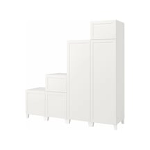 Ikea Beyaz Fonksiyonel Kapaklı Gardırop 240x57x231 Cm