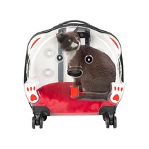 Pawbloom Voyage Şeffaf Tekerlekli Lüks Evcil Hayvan Taşıma Çantası