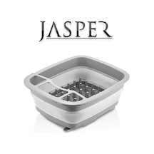 Jasper Jpr-00109 Açık Gri 9 Lt Katlanabilir Su Tahliyeli Çok Amaç Gri