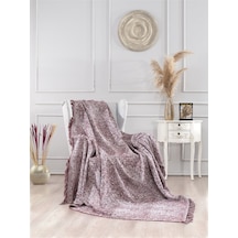 Vicuna Home Pamuklu Çok Amaçlı Ebruli Koltuk / Çekyat Örtüsü Bordo