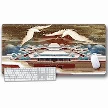 Cbtx Laptop Oyun Matı Mouse Pad 400 x 900 x 3 MM Snow Scene in Beijing