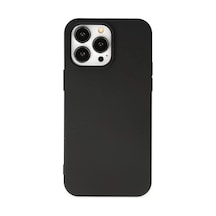 Newface Apple İphone 14 Pro Max Kılıf Nano İçi Kadife Silikon - Siyah