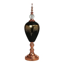 Vitale Amber Bronz Kapaklı Vazo 60 Cm Ak.je0011