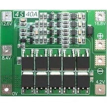 Arduinoelektronik-4S 40A 16.6V Bms Koruma Kartı Lityum Batarya 18650 Li-İon Lipo Pr