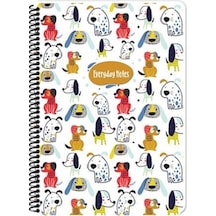 Animal Friends 80 Yaprak Spiralli Karton Kapak Kareli Defter 16x22.5 Cm Beyaz 60gr Kağıt Çok Renkli