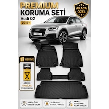 Audi Q2 2025 Model Uyumlu 3d Araca Özel Havuzlu Paspas+bagaj Havuzu Birebir Uyum