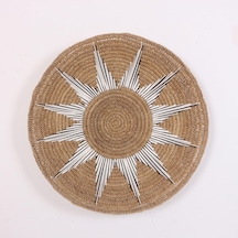 Doğal Rafya Duvar Tabağı 60 Cm