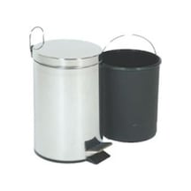 Emr Çelik Metal Paslanmaz Pedallı Çöp Kovası 3 Lt.