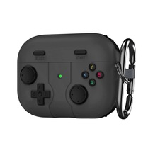 Caseonn Apple Uyumlu AirPods Pro 3 Kılıf Retro Gamepad Siyah