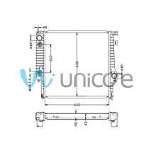 Su Radyatörü Bmw 3 Serisi E30 3.16i, 3.18i M20 Otomatik 1982-1993 440 438/ 17 11 1 719 258, 17 11 1