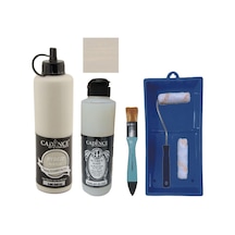 Mobilya Boyası-cadence Multisurface H-080 Kumtaşı 500ml Ultimate Vernik Parlak 250ml Saten Rulo Set Kumtaşı Kumtaşı
