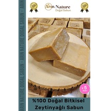 Zeytinyağlı Güzel Kokulu El Yüz Saç Vücut Orijinal Bitkisel %100 Zeytinyağlı Sabun 120g - 5 Adet Karışık