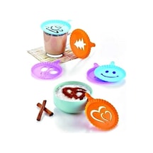 Renkli Kahve Süsleme Şablonları - 8li Magic Süsleme Şablonu Çok Renkli