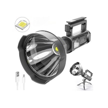 W590 El Feneri Usb Şarj Edilebilir Güçlü Fener 4 Farklı Mod