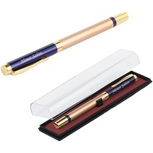 İsme Özel Metal Gold İşlemeli Kutulu Kalem