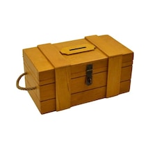 Ahşap Tipbox Kumbara 27x14cm Kişiselleştirilebilir Tasarım