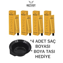 Redist Saç Boyası 6/43 Koyu Kumral Bakır Dore 60 Ml X 4 Adet + Boya Tası Hediye