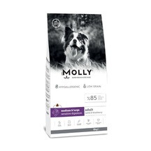 Molly Düşük Tahıllı Hypoallergenic Kuzulu Ve Yaban Mersinli Orta Ve Büyük Irk Yetişkin Köpek Maması 15 Kg