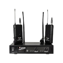 Westa Wm-442T Uhf Band Kablosuz Çift Yaka Mikrofon Seti