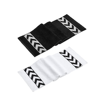 Sergeant 30x100 Cm %100 Pamuk 450 Gsm Siyah-beyaz 2'li Spor Hav