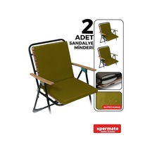 2'li Arkalıklı Sandalye Minderi Su Yağ İtici Sırtlıklı Fermuarlı Bağcıklı Yıkanabilir Balkon Bahçe 40x40 Ye Çok Renkli