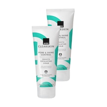 Clearskin Pore & Shine Control Smooth Yüz İçin Arındırıcı Scrub 75 Ml. İkili Paket