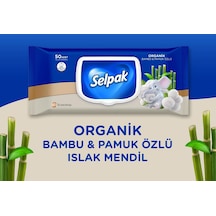 Organik Bambu Ve Pamuk Islak Mendil 1x50 1000'li Set