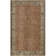Romantik Vintage Gül Desenli Yün Halı - 165x260 Cm 9939