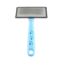 Zampa Silikon Top Başlıklı Kedi ve Köpek Fırçası Medium Mavi 14 x 9 CM